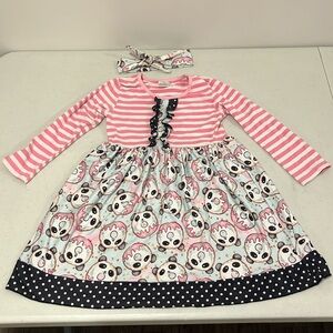 Girls Panda Donut Dress